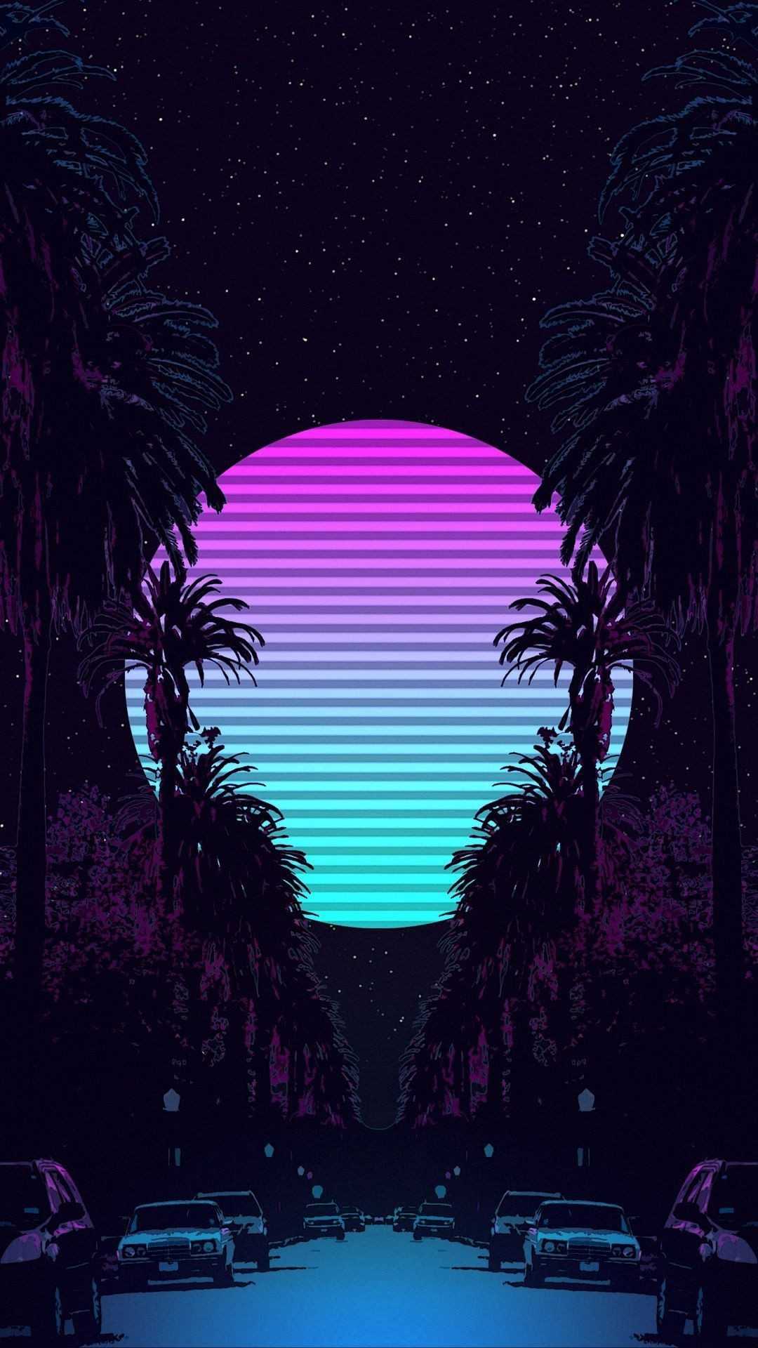 1080x1920 Vaporwave Wallpaper