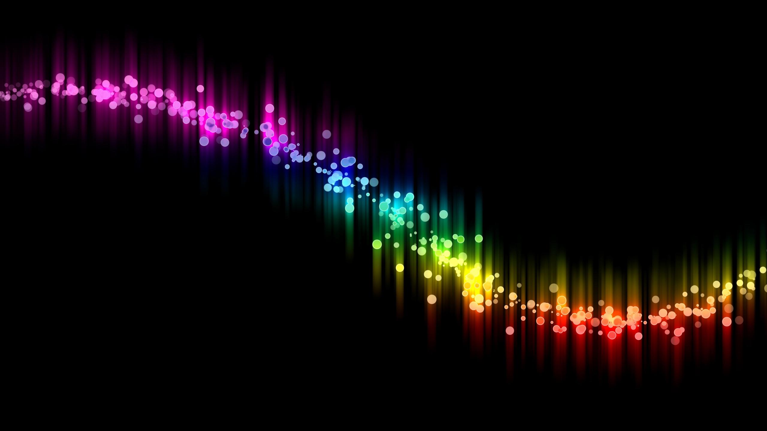 2560x1440 Black And Colorful Background HD wallpaper