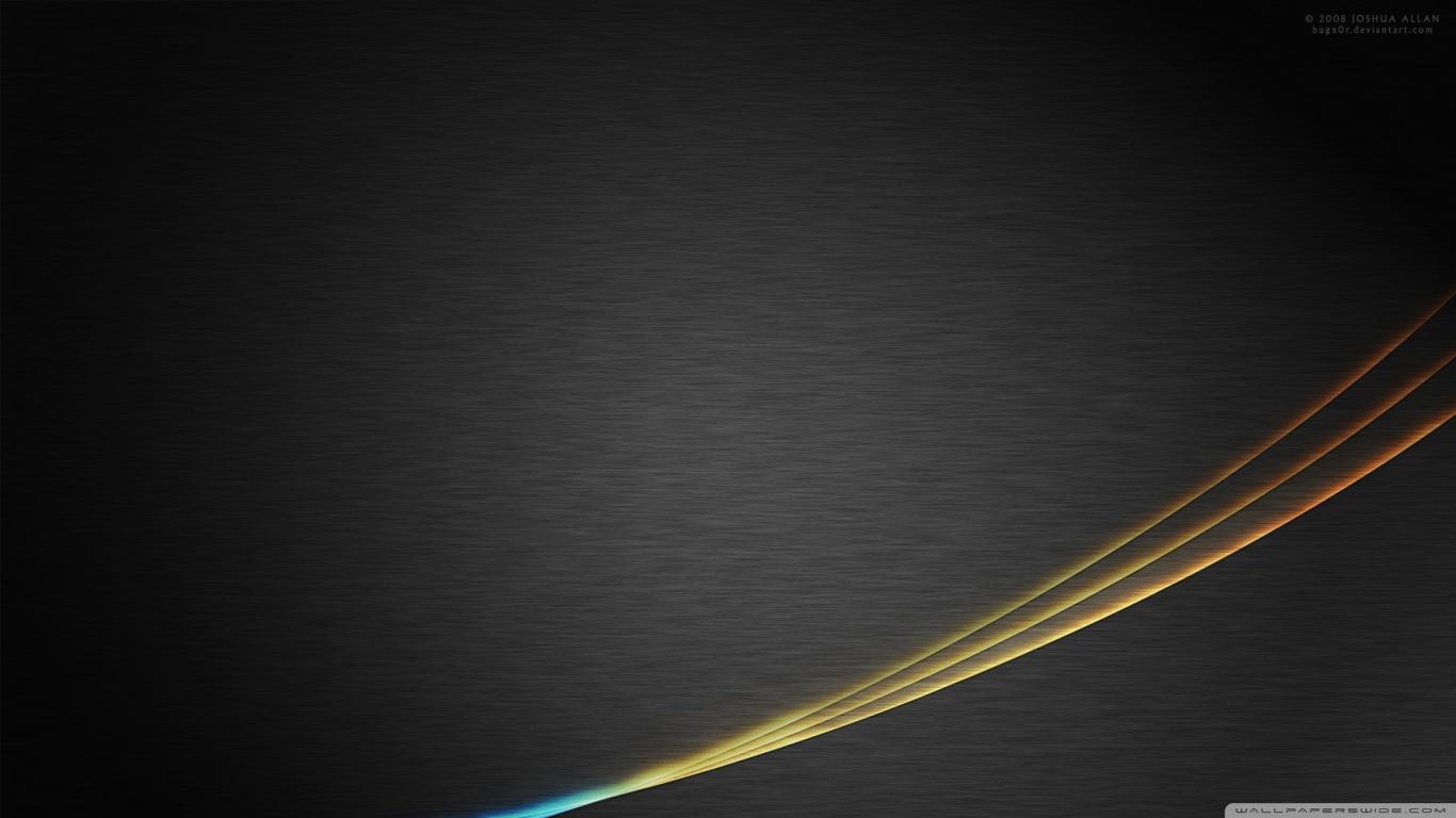 1366x768 Wallpaper Vintage Black Colourful Orange Lines And Cyan HD