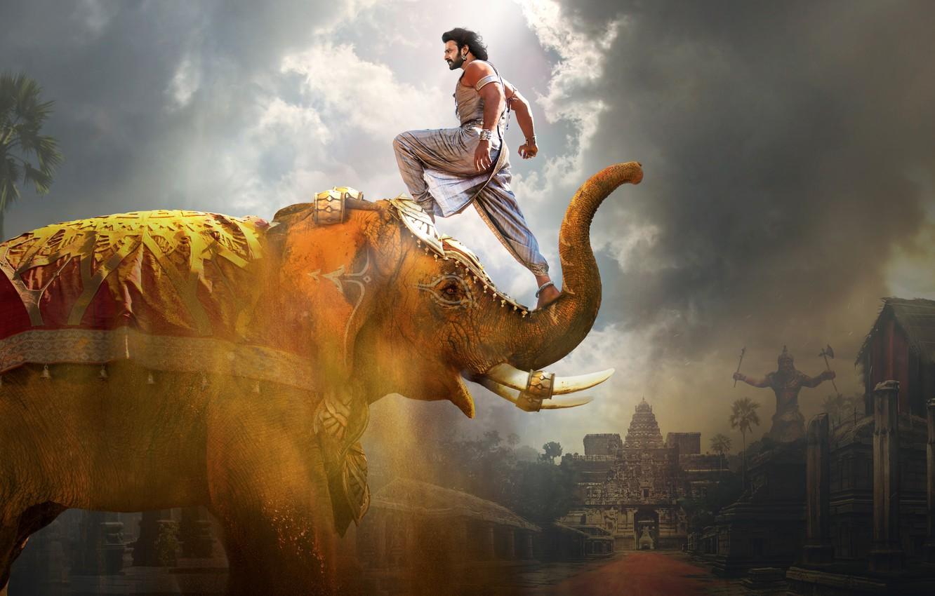 1332x850 Wallpaper actor, temple, Elephant, tusks, trunk, Prabhas, Indian, Baahubali 2: The Conclusion, Have Bahubali: End, Prabhas image for desktop, section фильмы