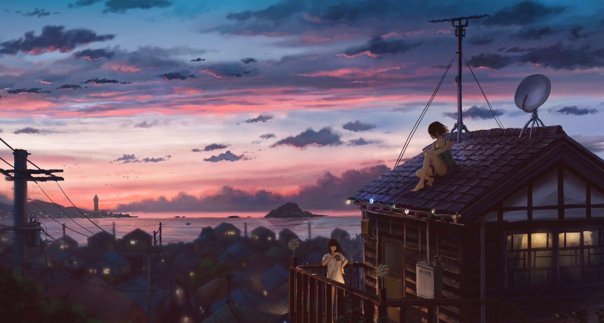 1920x1026 Relaxing Anime Wallpaper, HD Relaxing Anime Background on WallpaperBat