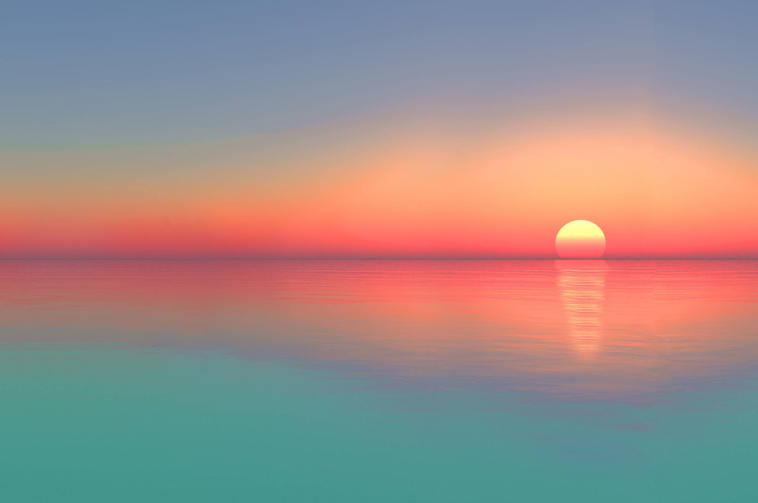 2560x1700 Gradient Calm Sunset Chromebook Pixel Wallpaper, HD Nature 4K Wallpaper, Image, Photo and Background