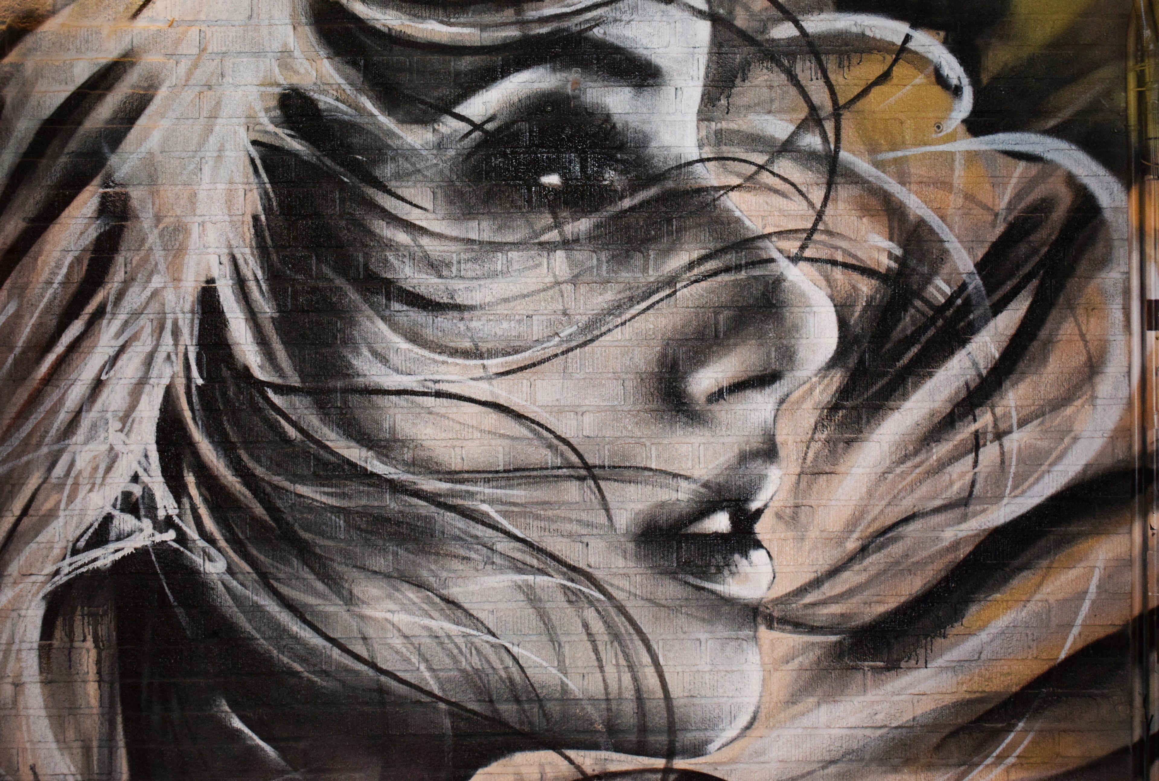 3840x2586 face art graffiti and paint HD 4k wallpaper and background