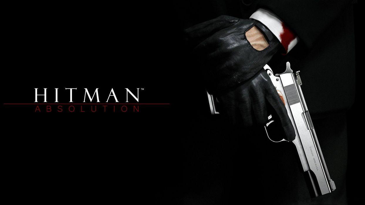 1244x700 Pistols blood Hitman Hitman Absolution Agent 47 wallpaperx1080