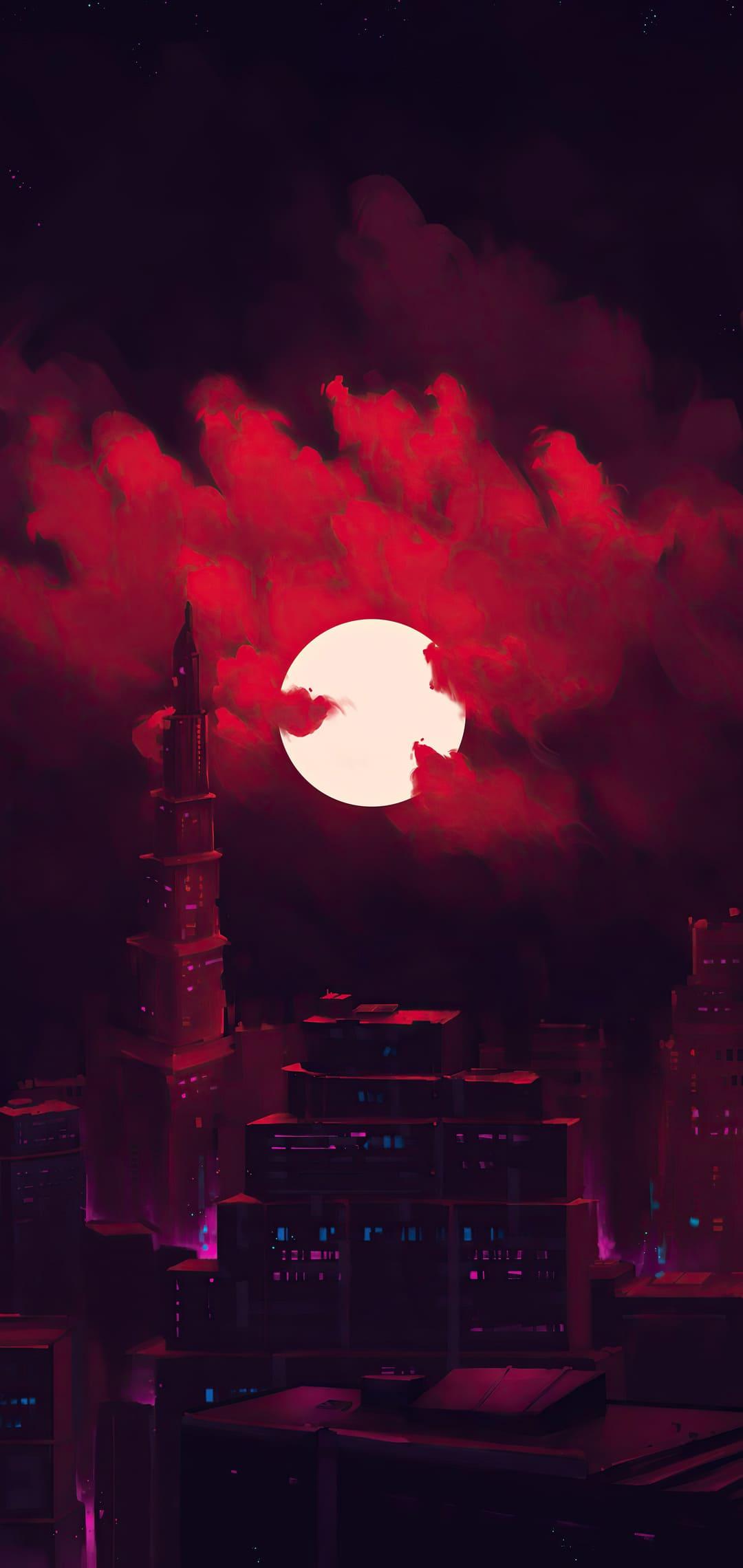 Red Moon Phone Wallpapers Top Free Red Moon Phone Backgrounds