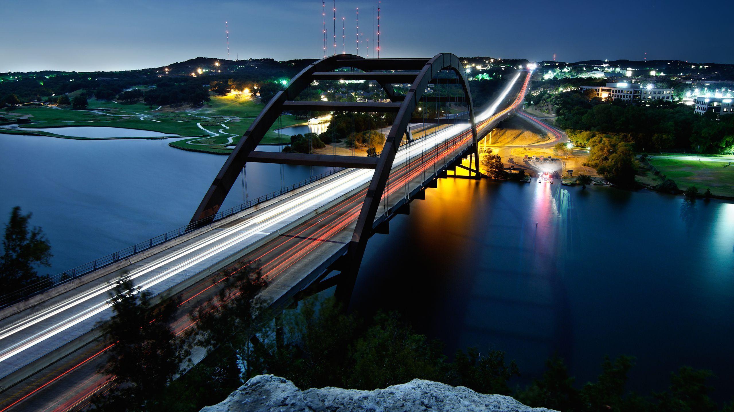 2560x1440 Peaceful Bridges Wallpaper