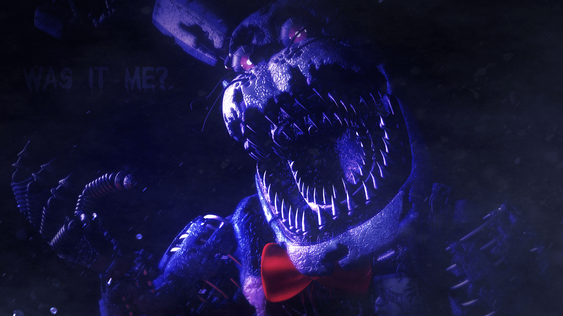 1920x1080 Nightmare Bonnie teaser (My version): fivenightsatfreddys