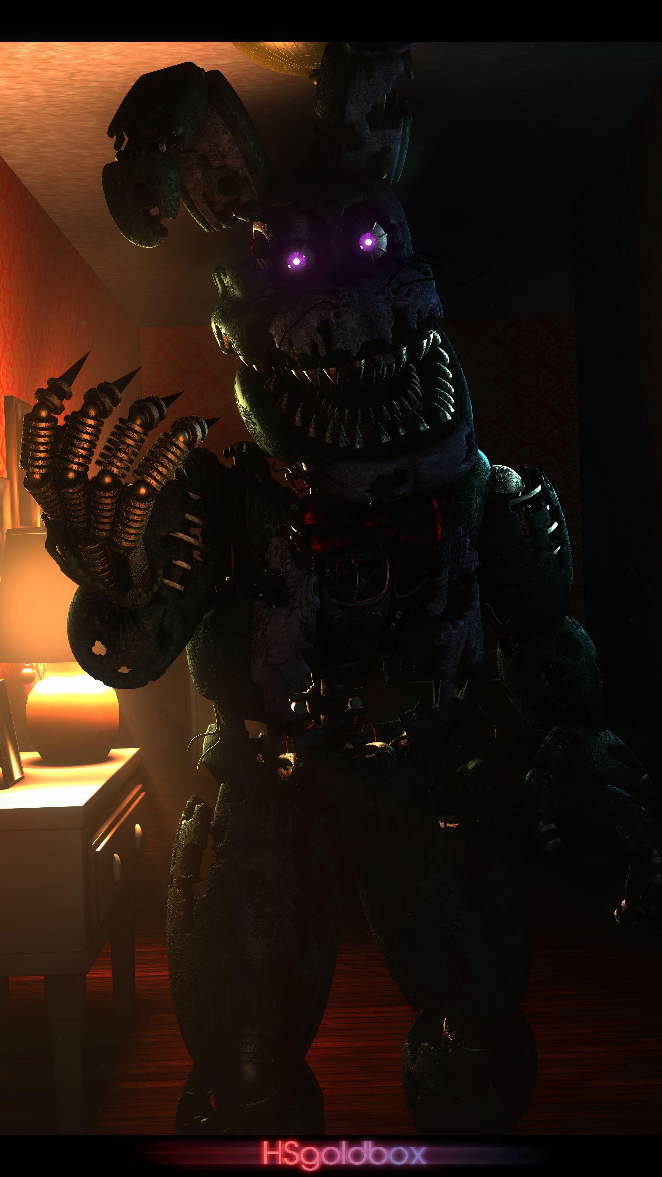 2160x3840 FNAF SFM Nightmare Bonnie by HSgoldbox. Fnaf, Fnaf freddy, Fnaf photo