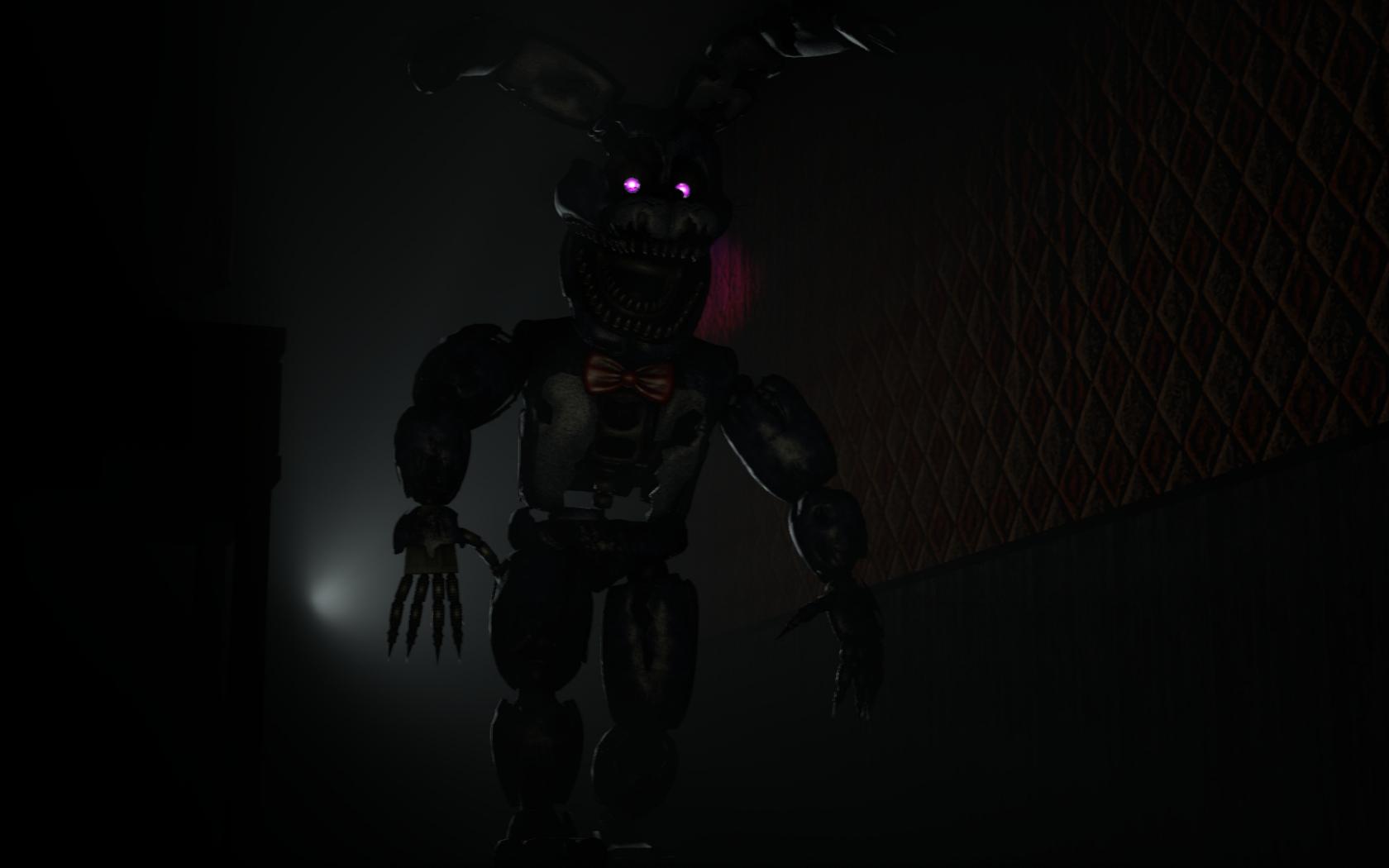 1680x1050 Free download SFM FNAF4] Nightmare Bonnie roams these halls by Elite151 on [1920x1080] for your Desktop, Mobile & Tablet. Explore Nightmare Bonnie Wallpaper. Bonnie Wallpaper FNAF, FNAF Nightmare Bonnie