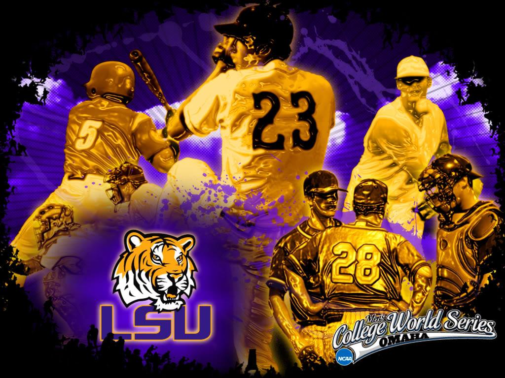 1024x768 LSU Baseball Desktop Wallpaper