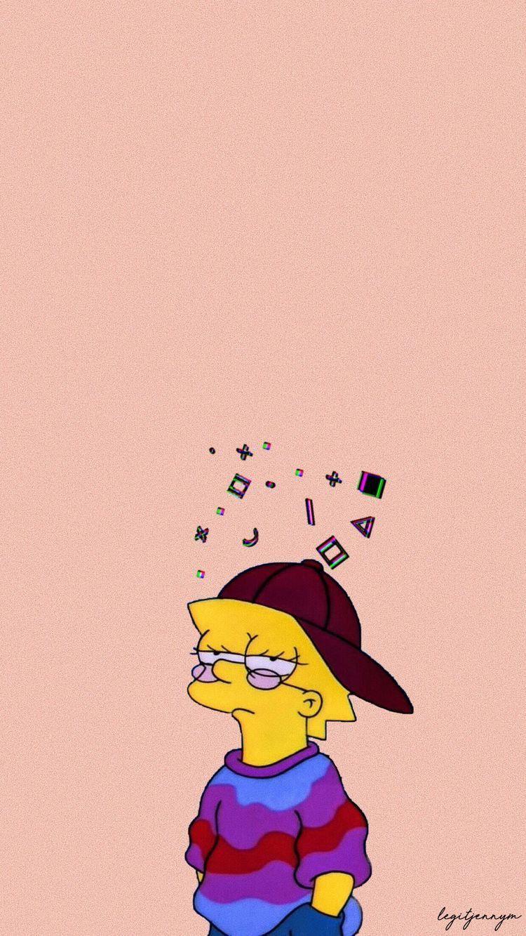 750x1333 Aesthetic Picture Cartoon Wallpaper