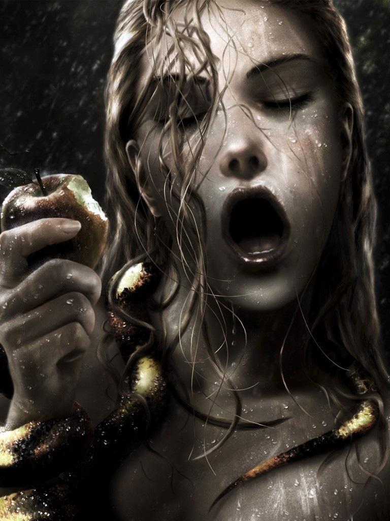 768x1024 Horror Drawings Wallpaper