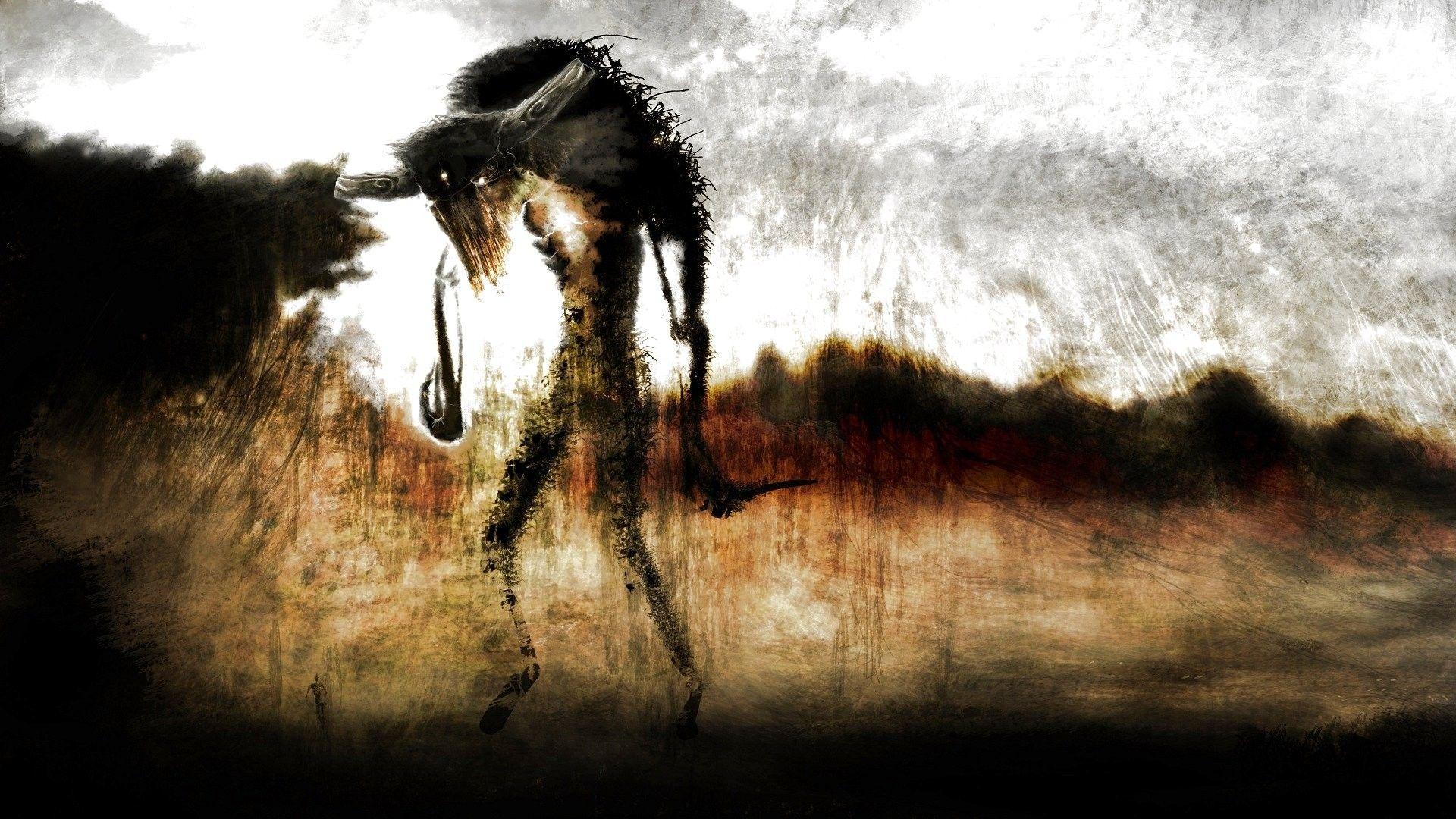 1920x1080 Horror Drawings Wallpaper