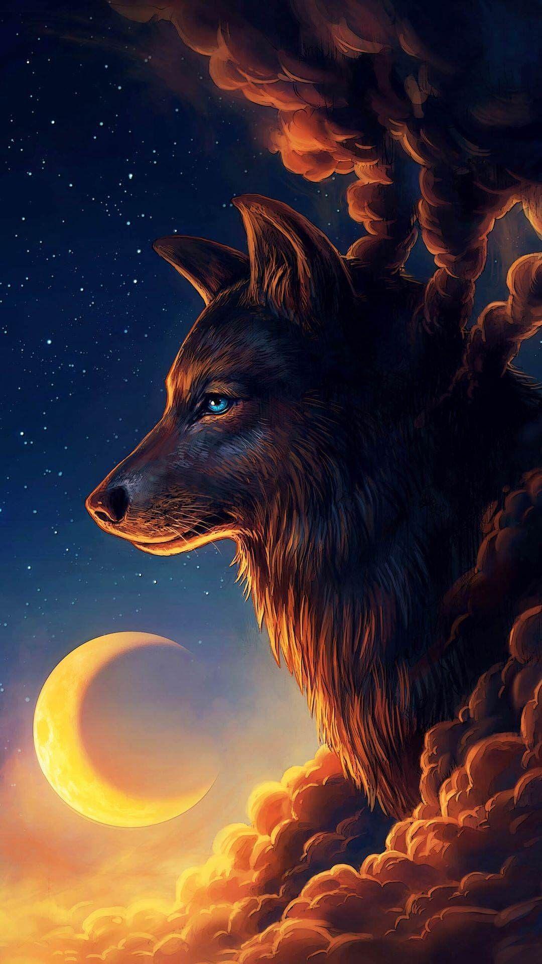 1080x1920 Wolf Wallpaper for Android