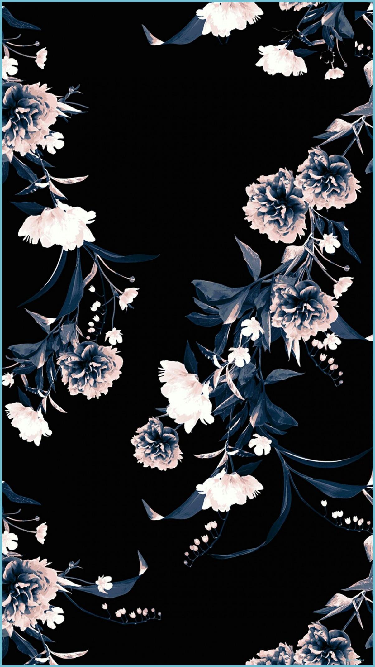 1204x2141 Black Floral Floral Wallpaper, Flower Wallpaper, Aesthetic Black Flower