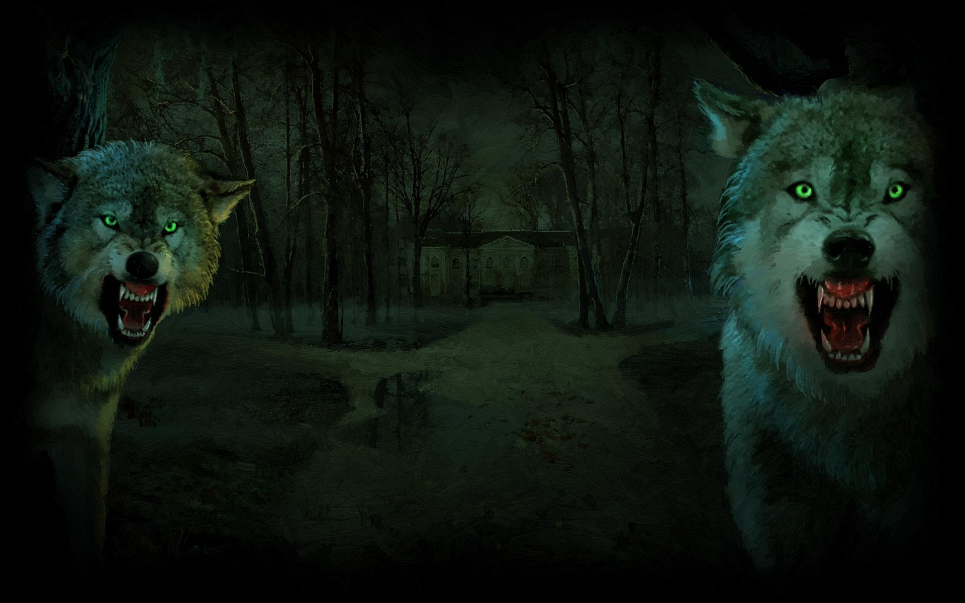 1920x1200 23++ Spiritual Anime Galaxy Wolf Wallpaper
