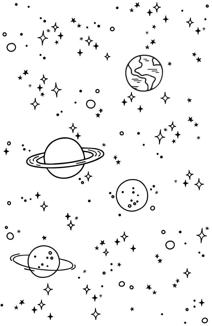 736x1132 Casetify #iPhone #Art #Design #Illustrations #sky #drawings drawings # wallpaper. Space drawings, Wallpaper doodle, Mini drawings