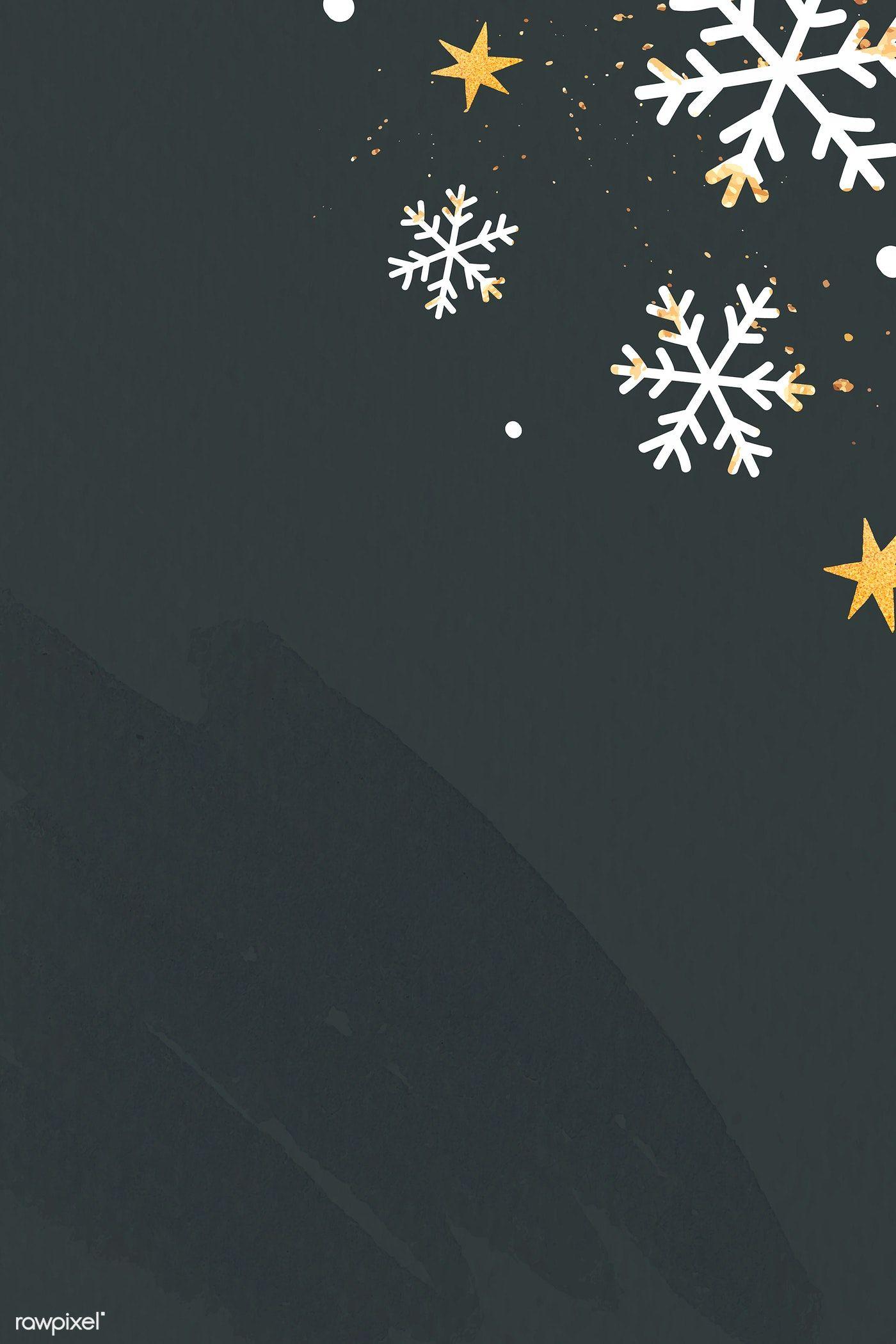 1400x2100 White snowflakes on black background vector. premium image / Toon. Christmas card image, Winter wallpaper, White snowflake