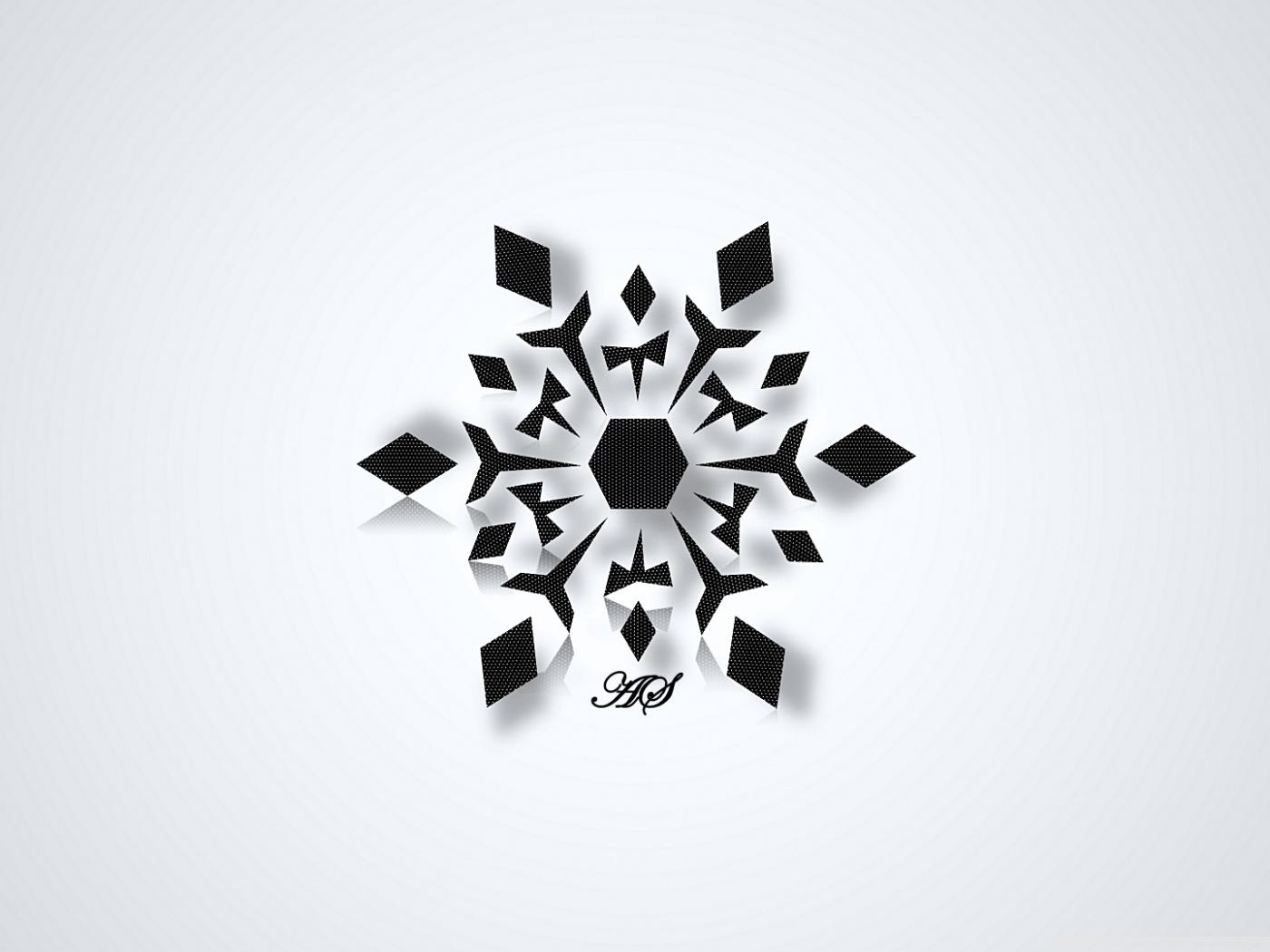 1400x1050 Black Snowflake Ultra HD Desktop Background Wallpaper for 4K UHD TV : Widescreen & UltraWide Desktop & Laptop : Tablet