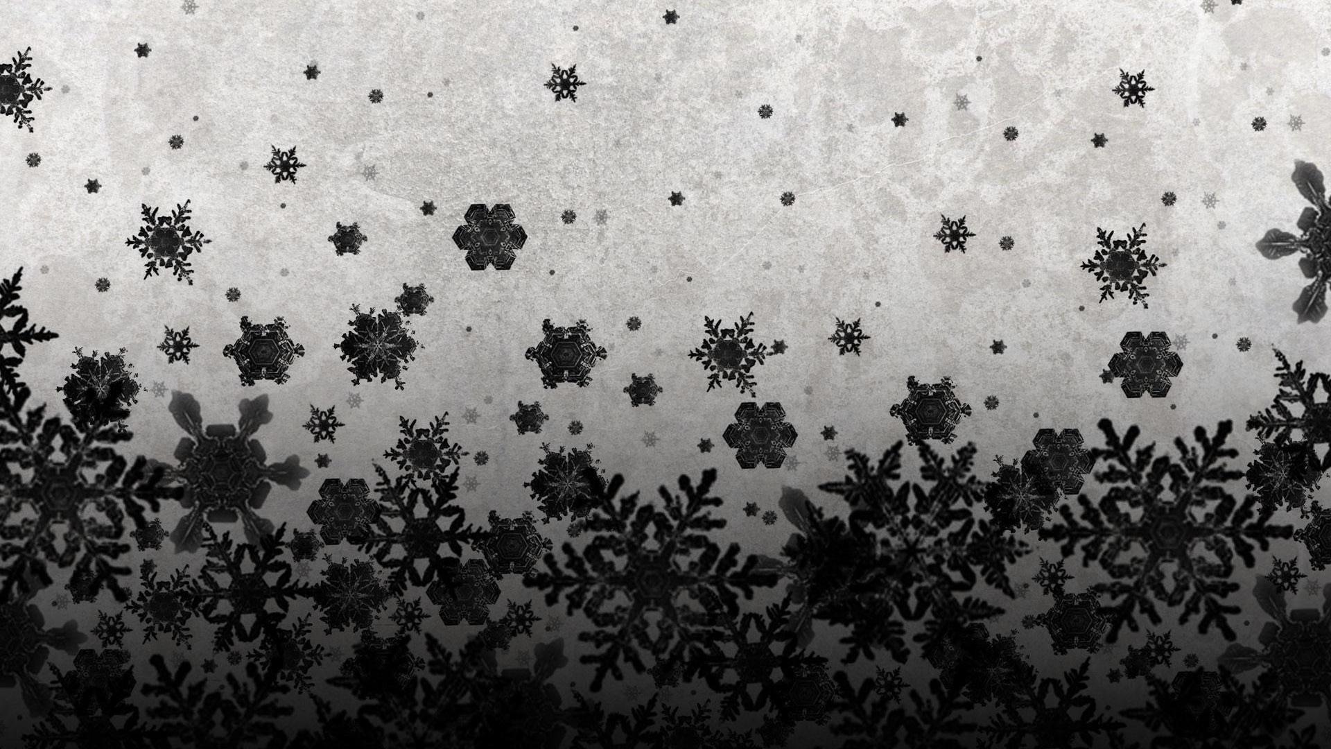 1920x1080 1920x1080 black and white, snow, snowflakes, art, picture, wallpaper, background