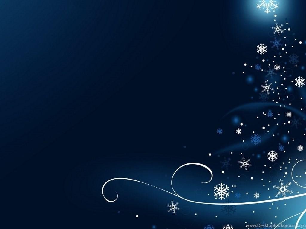 1024x768 Wallpaper: Abstract, Background, Blue Background, White Snowflakes. Desktop Background