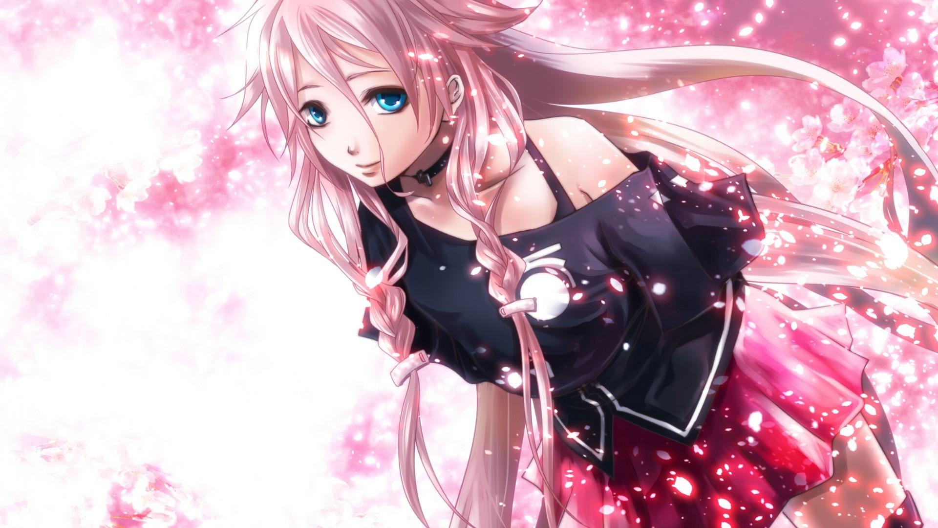 1920x1080 Pink Hair Anime Girl Wallpaper