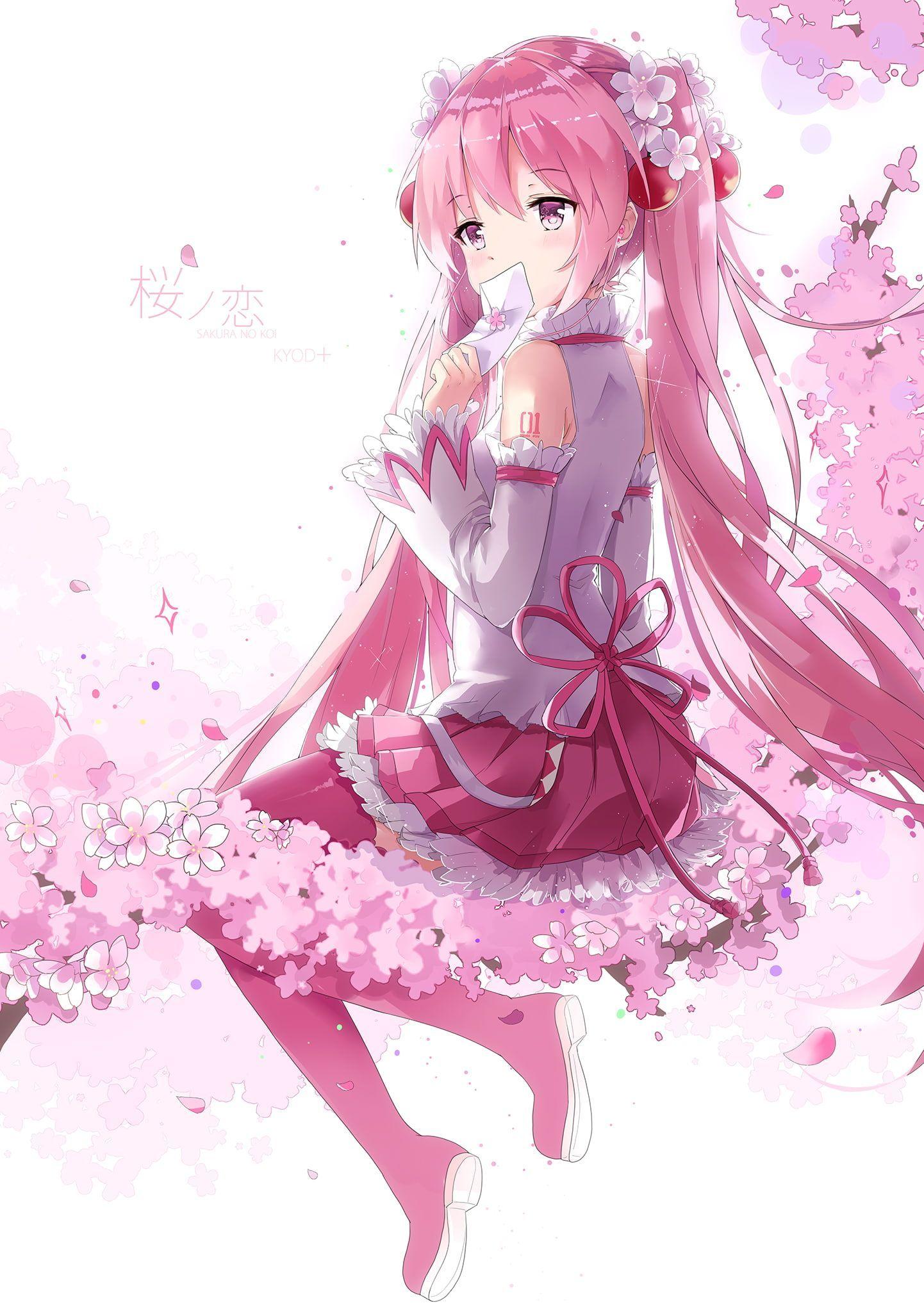 1442x2039 Anime Girl Light Pink Hair Wallpaper