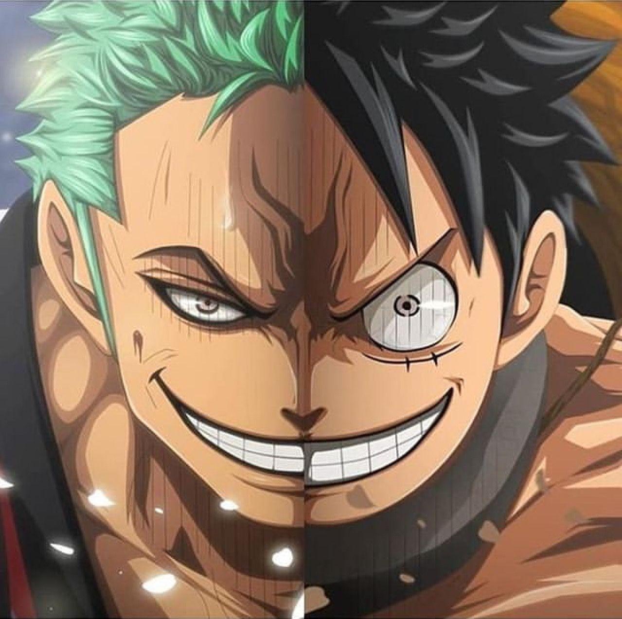 1279x1273 Roronoa Zoro x Monkey D. Luffy. One piece tattoos, Manga anime one piece, One piece drawing