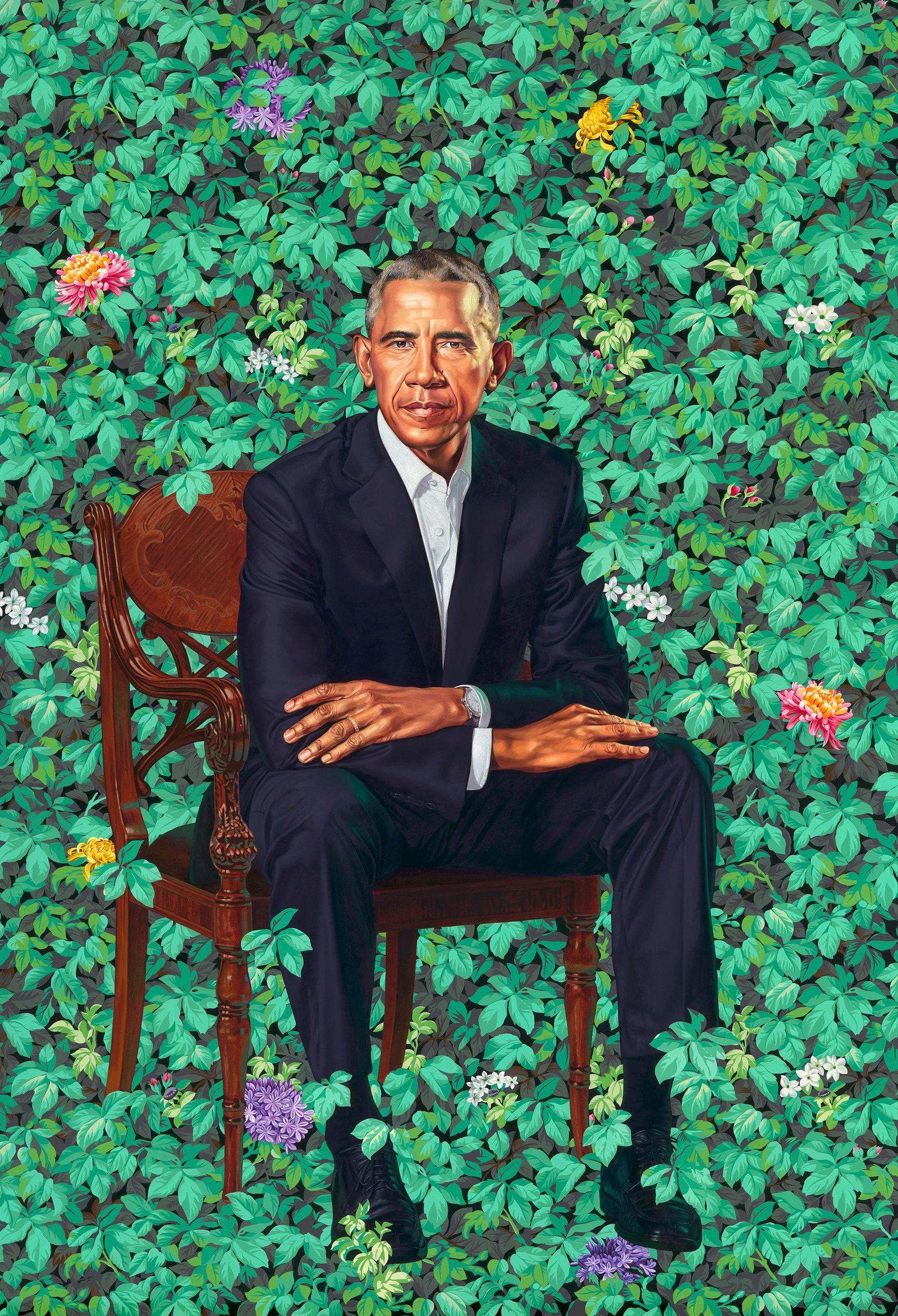 1600x2345 The Shifting Perspective in Kehinde Wiley's Portrait of Barack Obama. The New Yorker