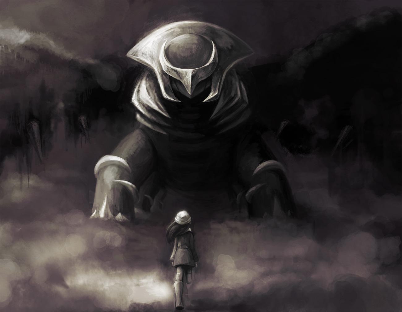 1300x1009 dawn, giratina, and giratina (pokemon and 3 more) drawn by inumura_(inu_noya)