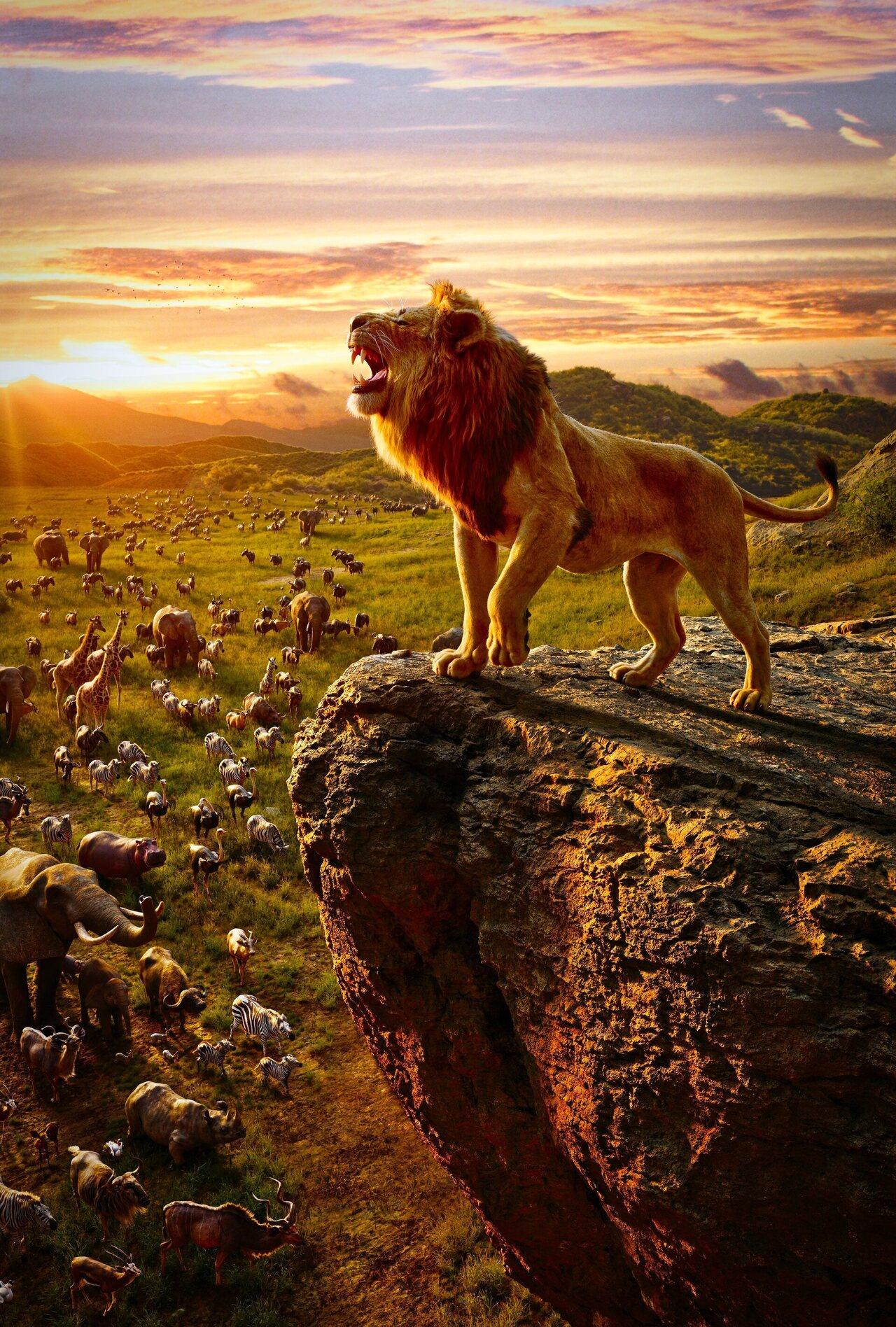 1280x1896 Mufasa Roar in Lion King Movie