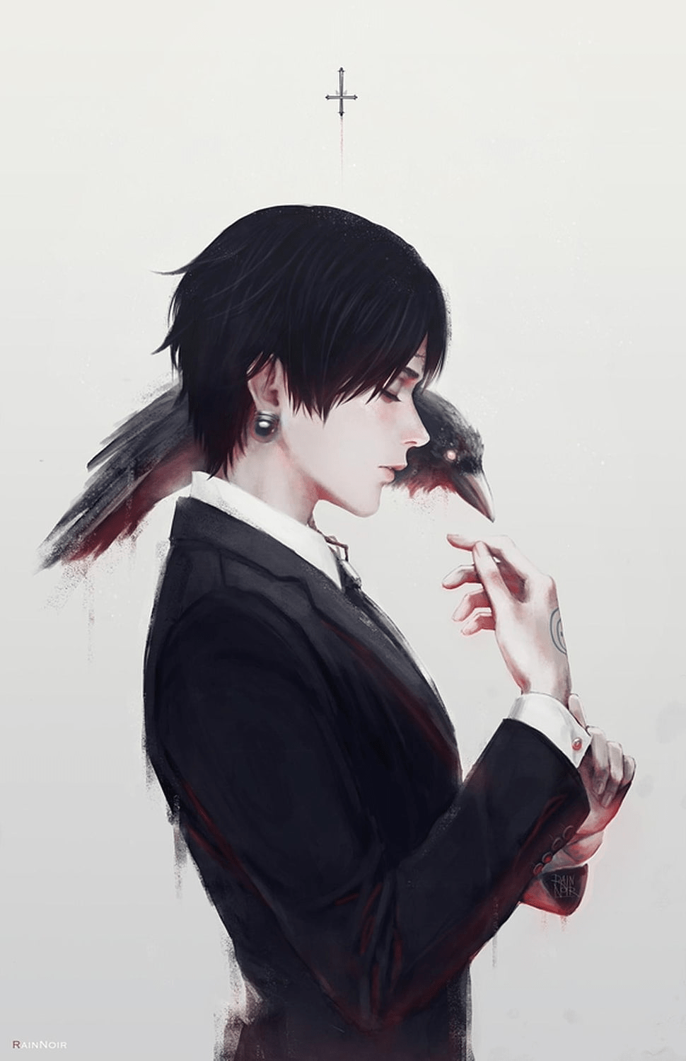970x1499 Anime character, Chrollo Lucifer, Hunter x Hunter, suits, raven HD wallpaper. Hunter anime, Hunter x hunter, Dark anime guys