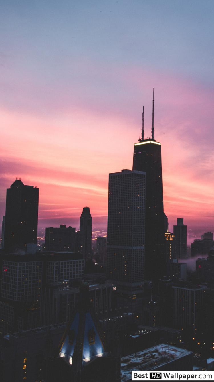 750x1334 Chicago City HD wallpaper download