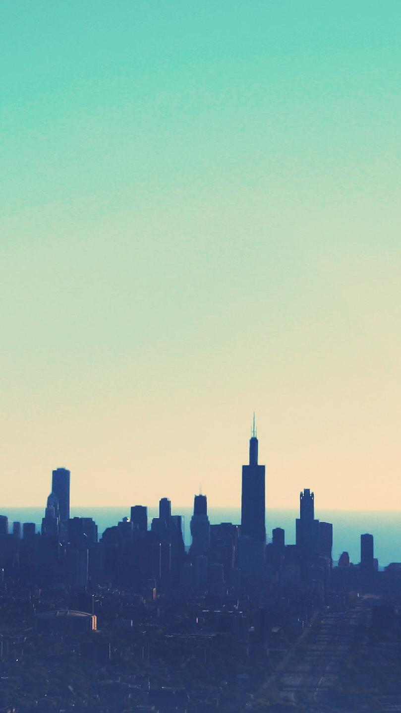 809x1438 Chicago City Sky IPhone Wallpaper Wallpaper : IPhone Wallpaper