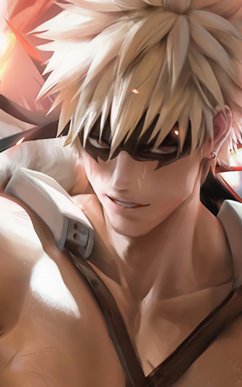 800x1280 Download Anime Boy, Katsuki Bakugo, Boku No Hero Academia, Art Wallpaper, 800x Samsung Galaxy Note GT N Meizu MX 2