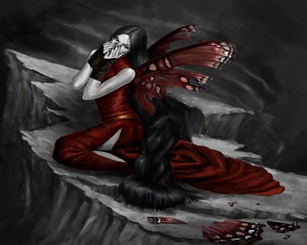 1000x800 Sad Fairy Wallpaper