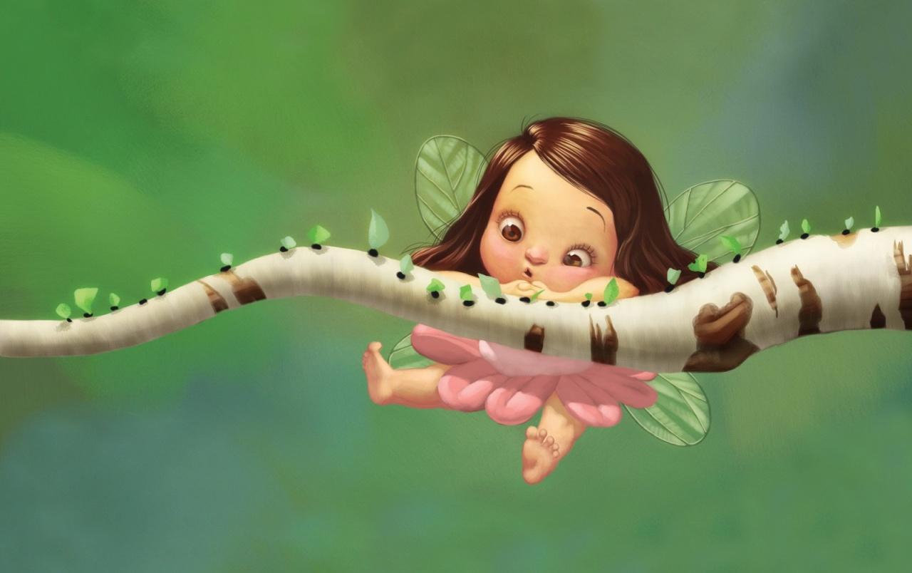 1280x804 Little Fairy Wallpaper Baby Fairy