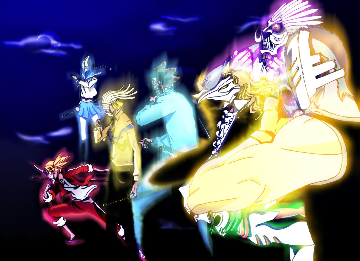 1500x1087 bleach vizard hirako shinji mashiro kuna aikawa love kensei muguruma sarugaki hiyori yadomaru lisa r