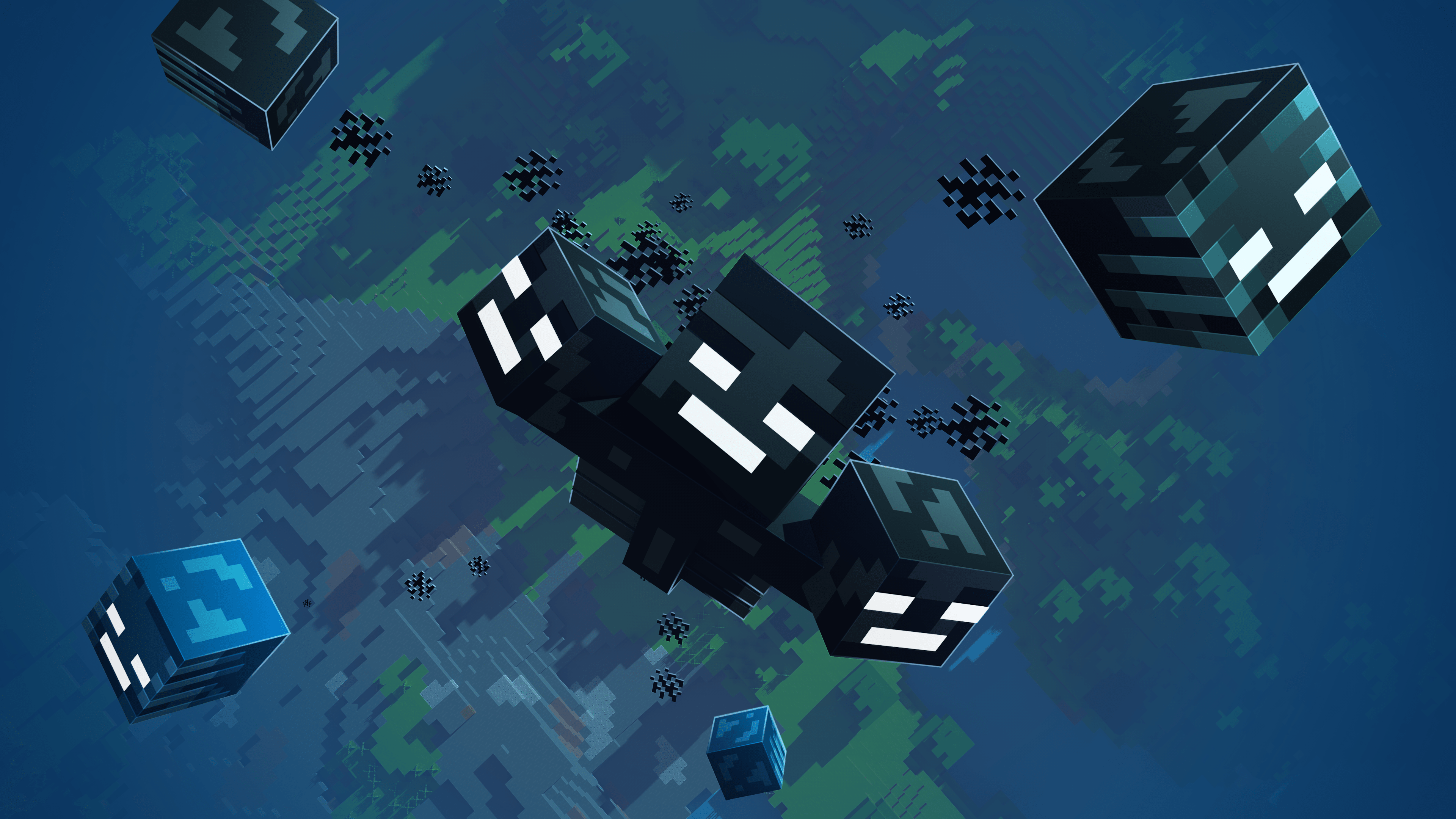 3840x2160 Made this free to use wallpaper of the Wither!: Minecraft