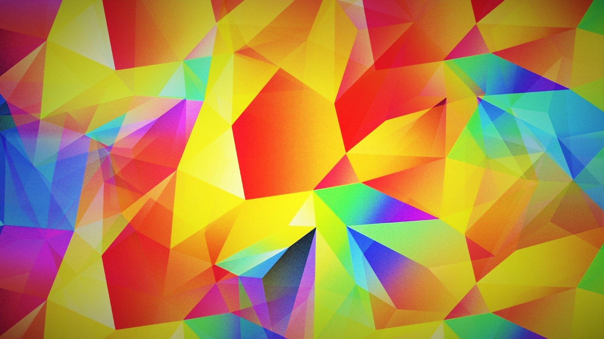 1920x1080 Pink And Yellow HD Abstract Wallpaper