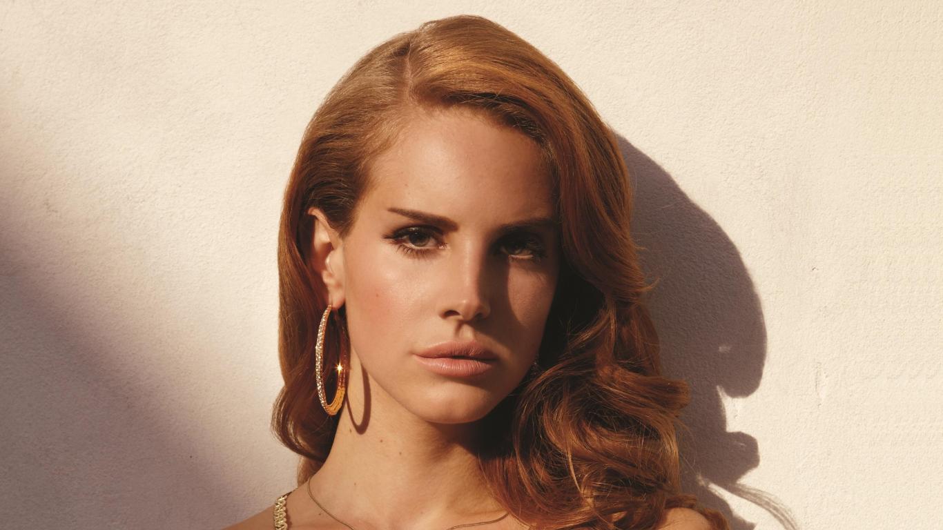 1366x768 Download 1366x768 wallpaper redhead, lana del rey, pretty singer, tablet, laptop, 1366x768 HD image, background, 21401