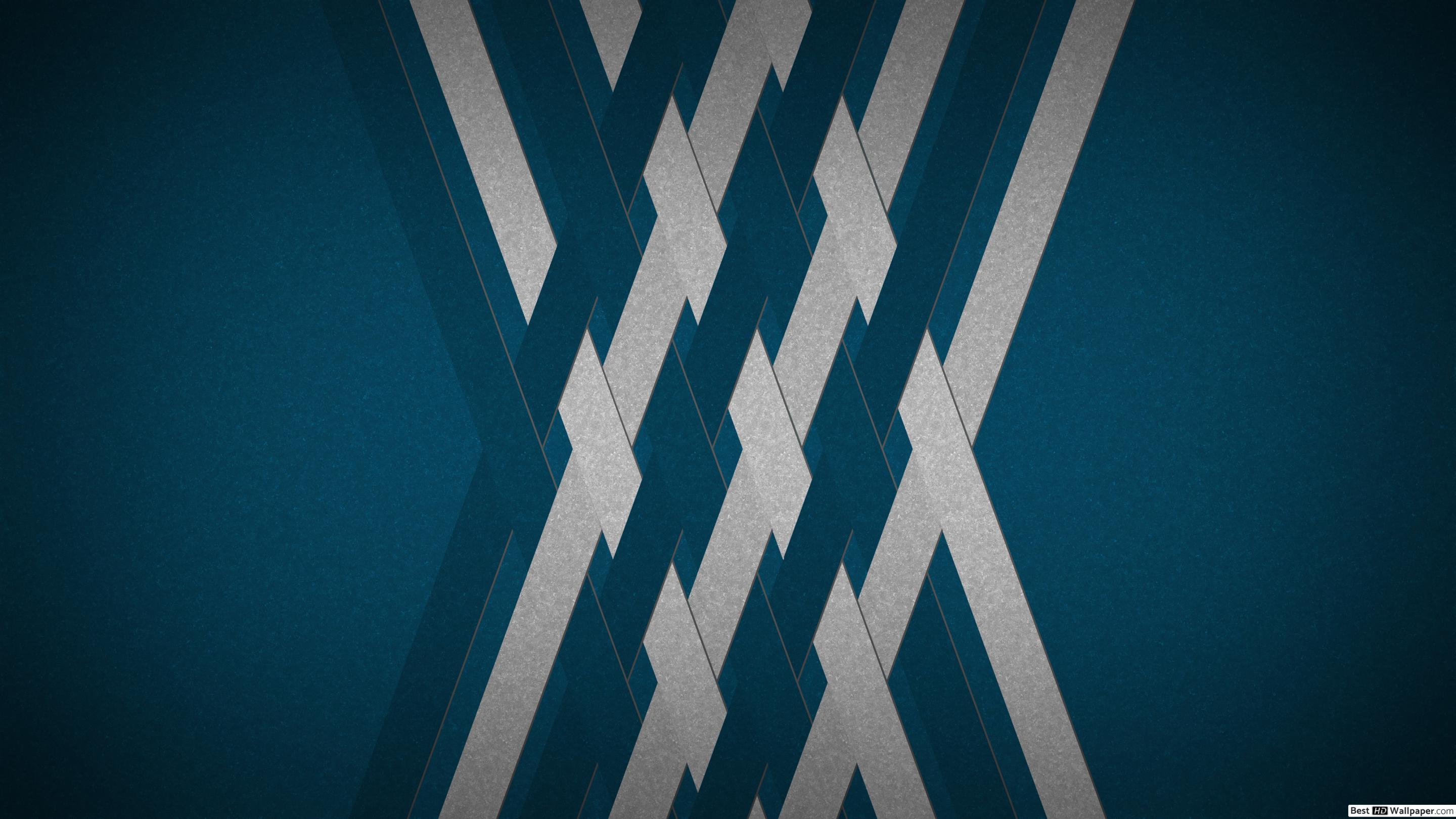 2880x1620 Cyan crossover lines HD wallpaper download