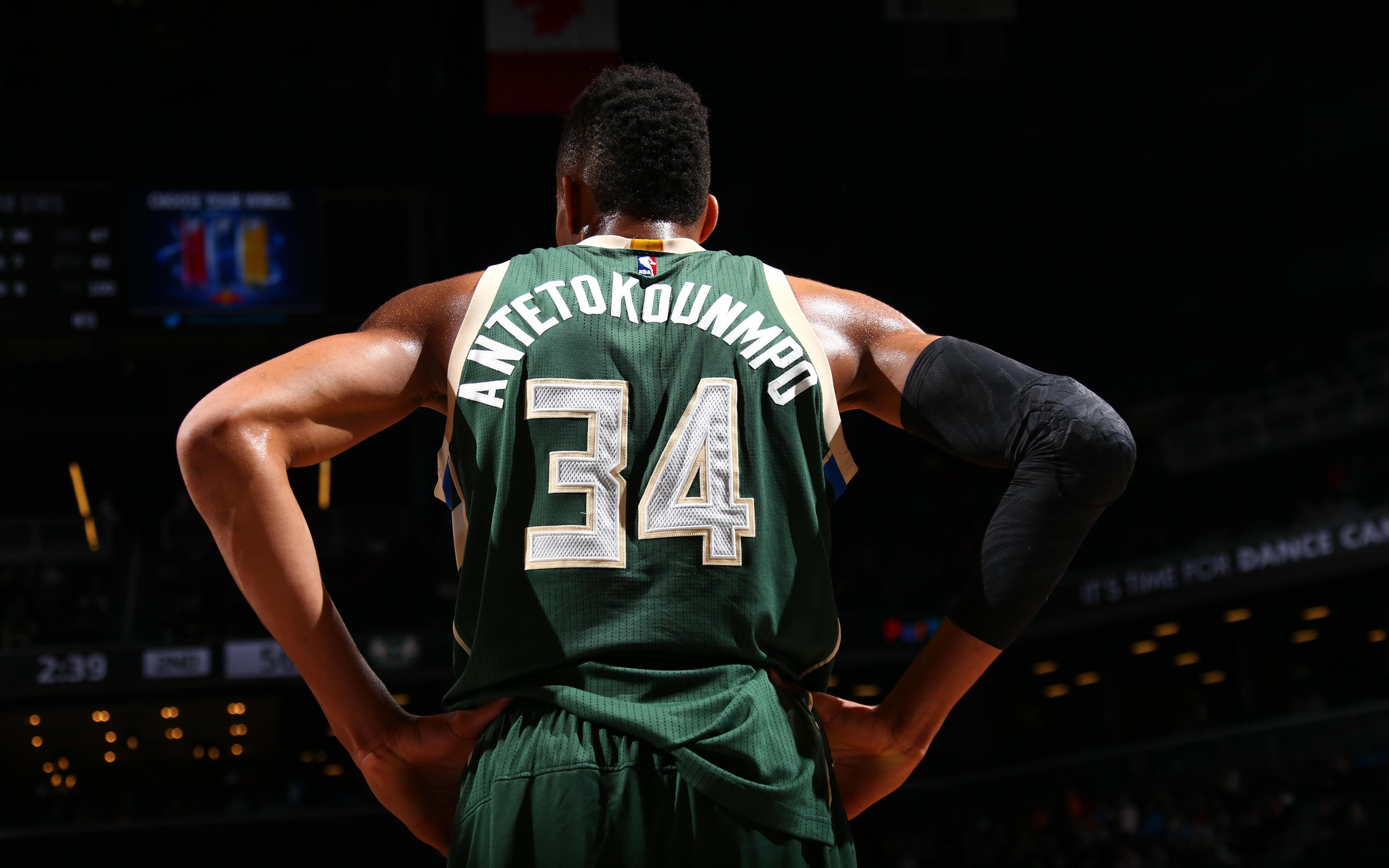 3840x2400 Download wallpaper Giannis Antetokounmpo, Greek basketball player, NBA, USA, basketball, Milwaukee Bucks for desktop with resolution 3840x2400. High Quality HD picture wallpaper