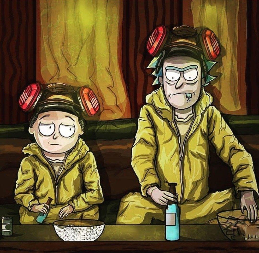 Rick and Morty X Breaking Bad Poster –