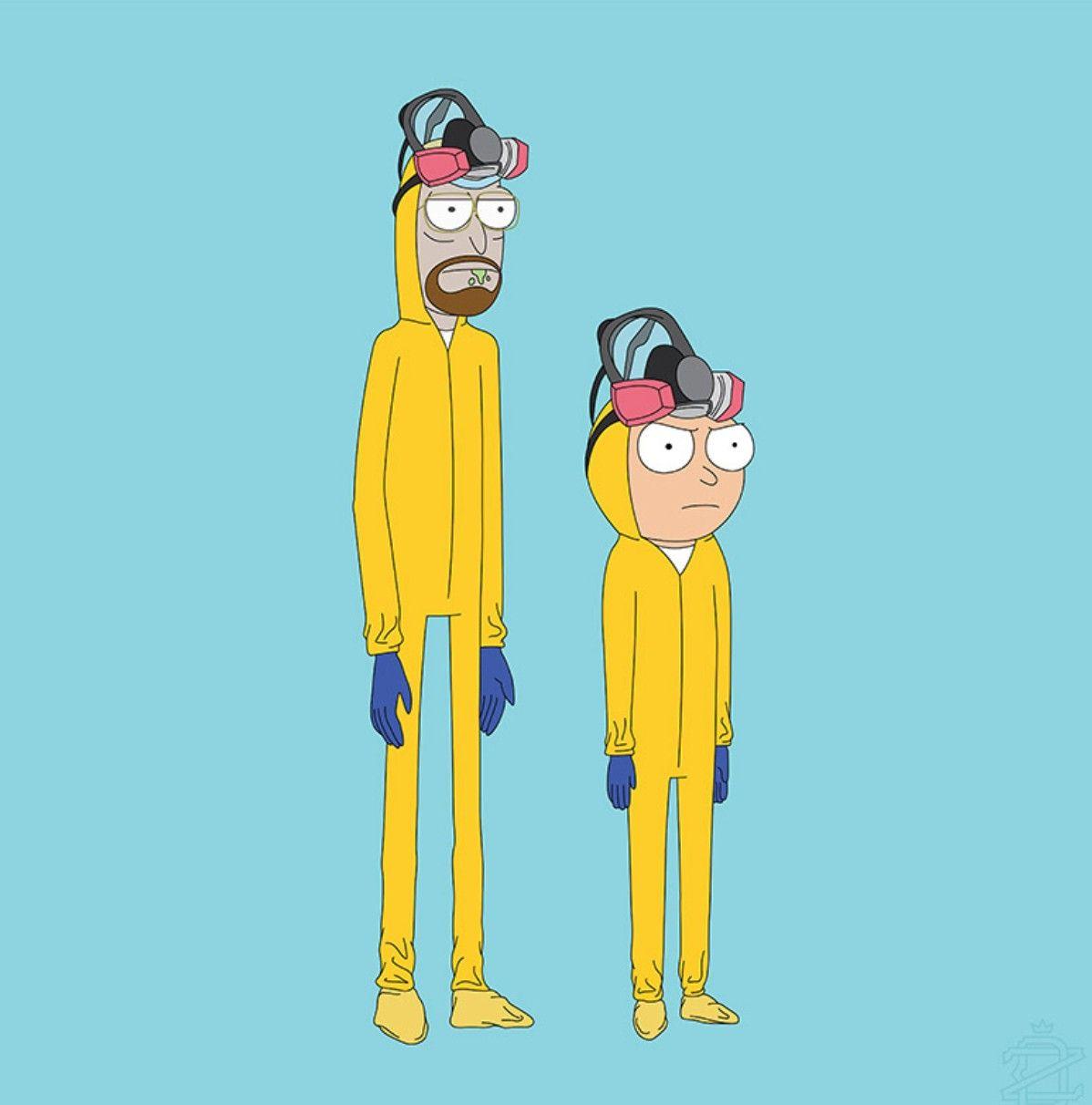 Dark version of the breaking bad wallpaper in HQ : r/rickandmorty