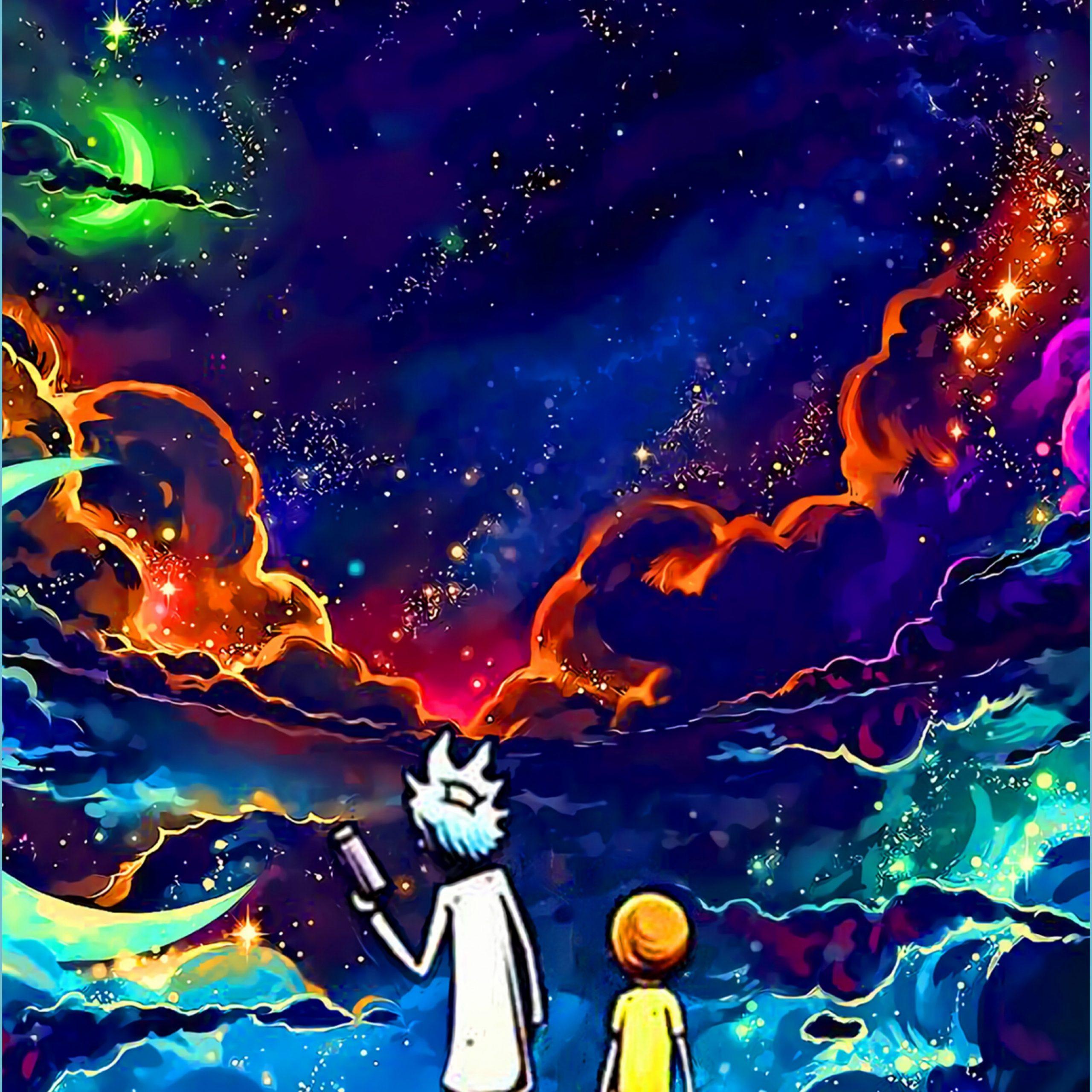 Rick and morty , background, Rick and Morty Breaking Bad HD phone