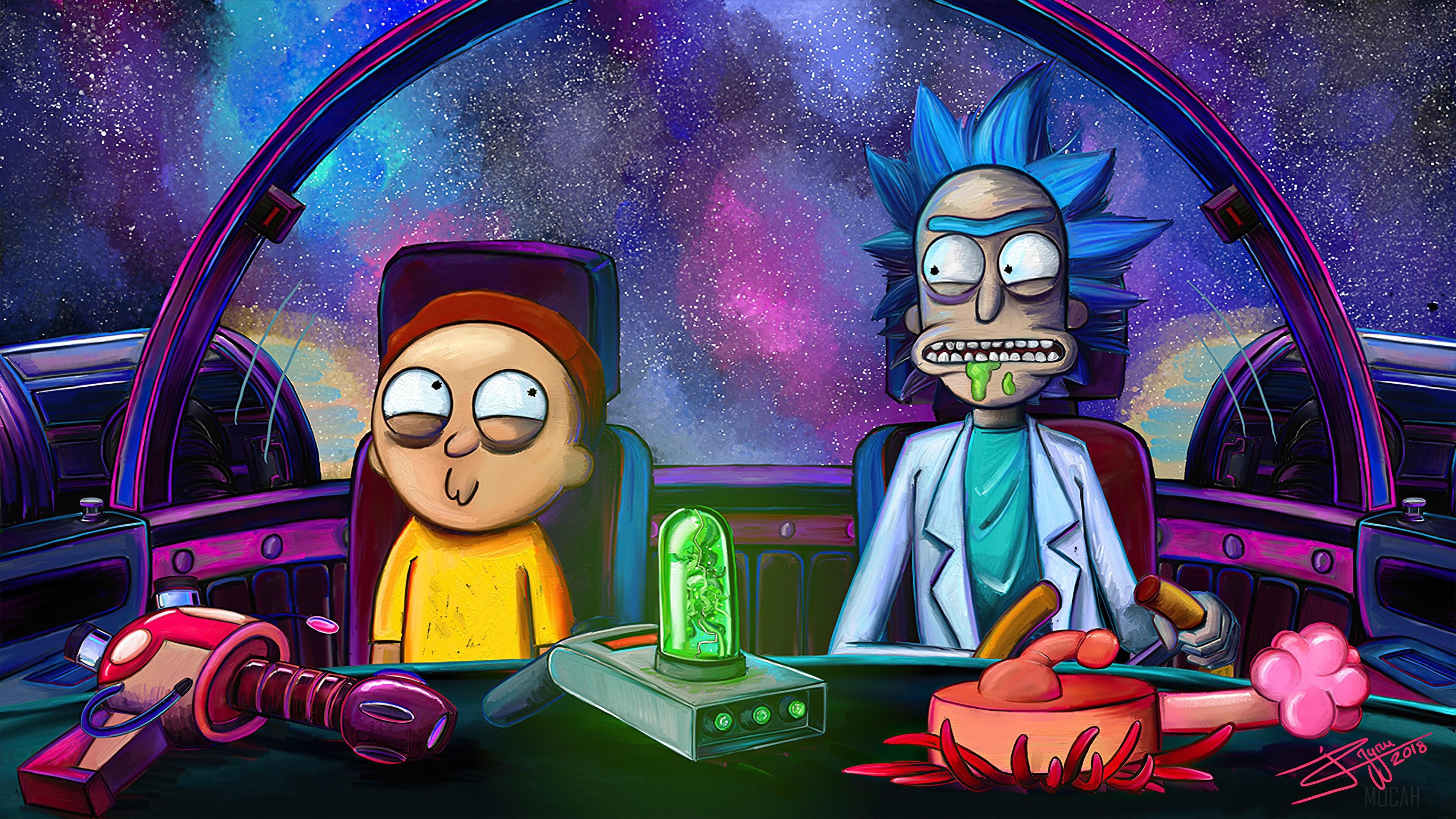 Rick and Morty Breaking Bad 4K Wallpaper #7.2199