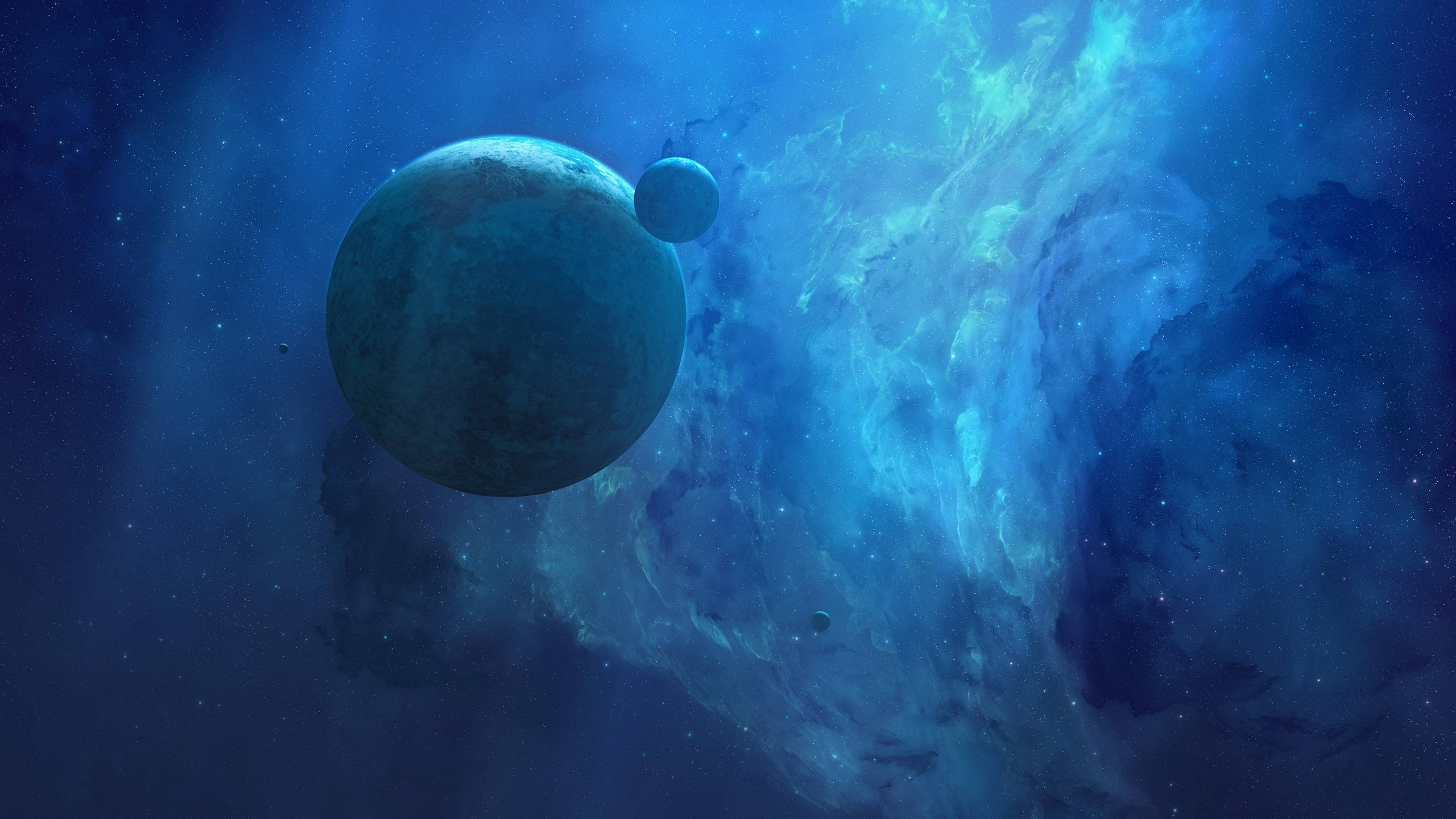 3840x2160 Digital Surreal Planets 4K Wallpaper, HD Space 4K Wallpaper, Image, Photo and Background