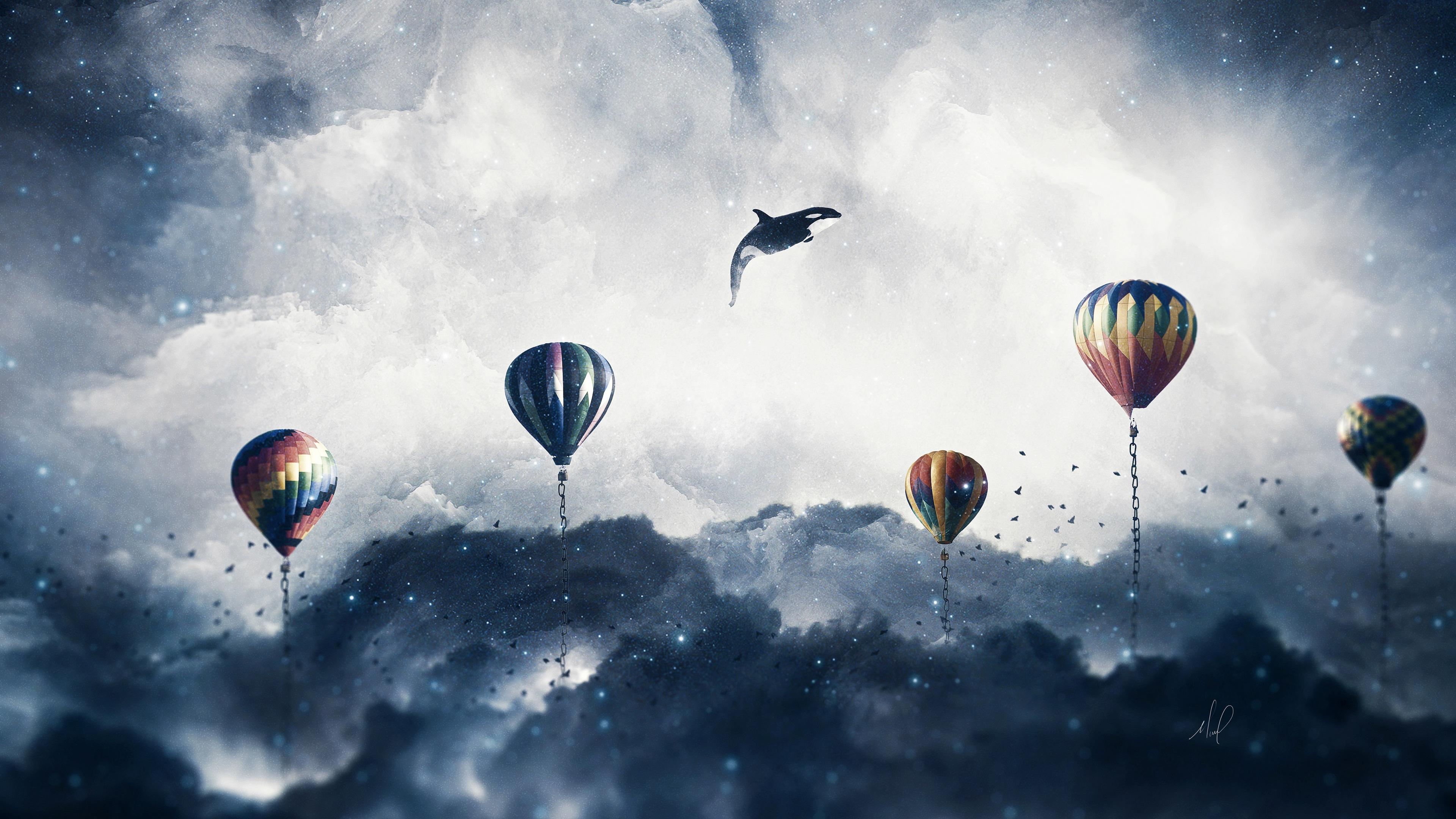 3840x2160 Wallpaper 4k Surreal Hot Air Balloons 4K Wallpaper