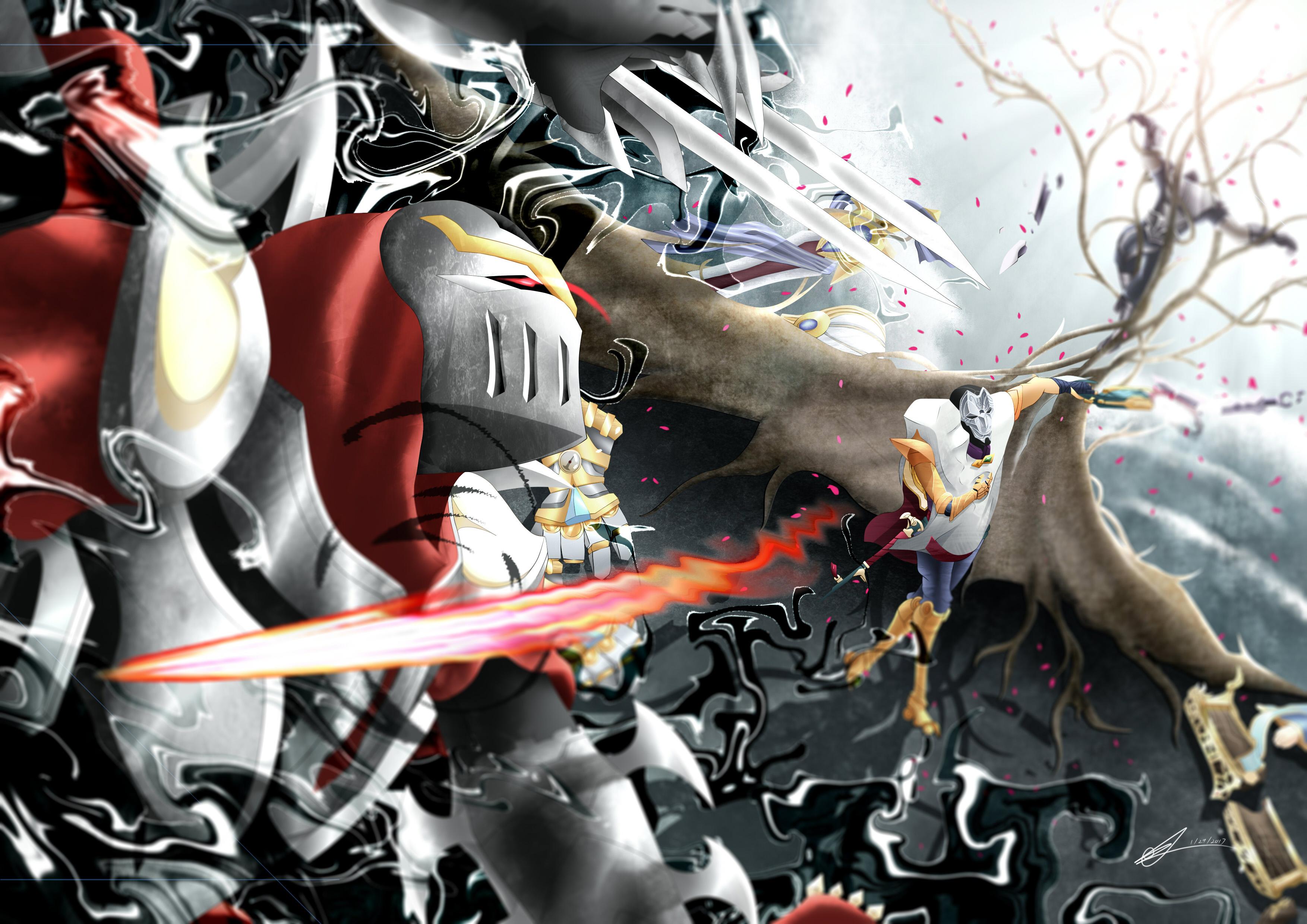 3507x2480 Jhin (League of Legends), Shen (League Of Legends) wallpaper